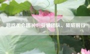 游戏工会团长：引领团队、砥砺前行