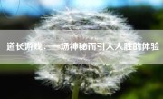 道长游戏：一场神秘而引人入胜的体验