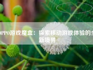 OPPO游戏魔盒：探索移动游戏体验的全新境界