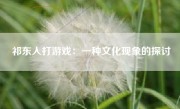 祁东人打游戏：一种文化现象的探讨
