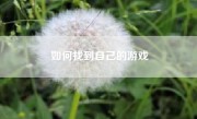 如何找到自己的游戏