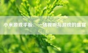 小米游戏平板：一场视听与游戏的盛宴