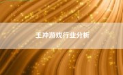 王冲游戏行业分析