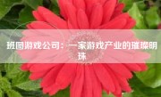 班图游戏公司：一家游戏产业的璀璨明珠