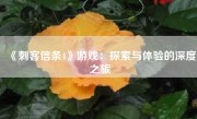 《刺客信条4》游戏：探索与体验的深度之旅