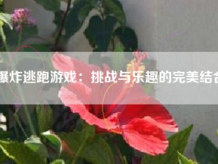 爆炸逃跑游戏：挑战与乐趣的完美结合