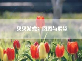 贝贝游戏：回顾与展望