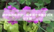 迷你游戏机评价：探索微小身躯中的无尽乐趣