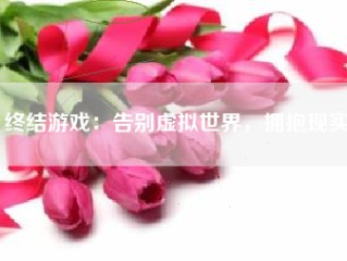 终结游戏：告别虚拟世界，拥抱现实