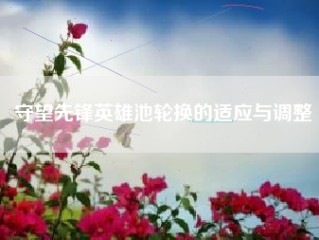 守望先锋英雄池轮换的适应与调整