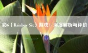 彩6（Rainbow Six）游戏：深度解析与评价