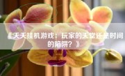 《天天挂机游戏：玩家的天堂还是时间的陷阱？》