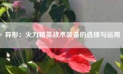 异形：火力精英战术装备的选择与运用