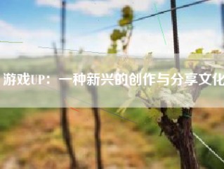 游戏UP：一种新兴的创作与分享文化