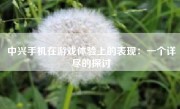 中兴手机在游戏体验上的表现：一个详尽的探讨