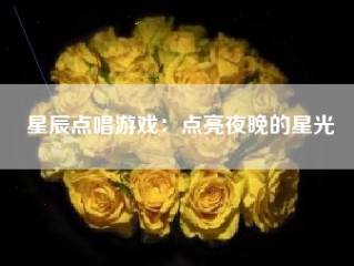 星辰点唱游戏：点亮夜晚的星光