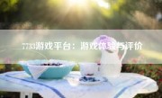 7733游戏平台：游戏体验与评价