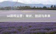 360游戏运营：现状、挑战与未来