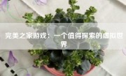 完美之家游戏：一个值得探索的虚拟世界