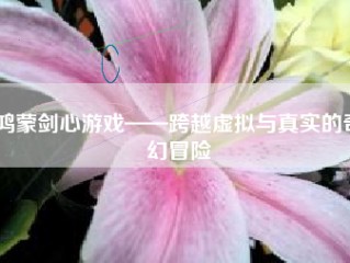 鸿蒙剑心游戏——跨越虚拟与真实的奇幻冒险