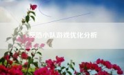 反恐小队游戏优化分析