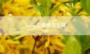 taptap云游戏怎么样