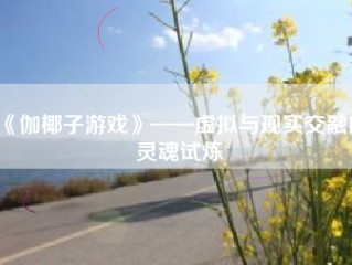 《伽椰子游戏》——虚拟与现实交融的灵魂试炼