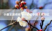 小霸王游戏机——记忆中的上代回忆