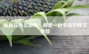 电脑玩小丑游戏：探索一种全新的娱乐体验