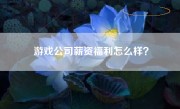 游戏公司薪资福利怎么样？