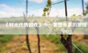 《时光代售游戏》——重塑未来的旅程