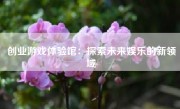 创业游戏体验馆：探索未来娱乐的新领域