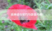 战神战斗技巧与装备升级