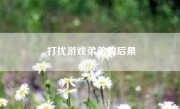 打扰游戏弟弟的后果