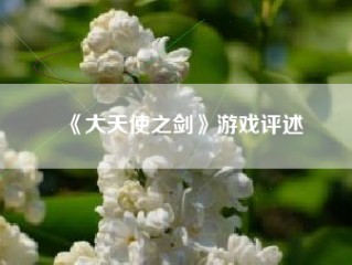 《大天使之剑》游戏评述