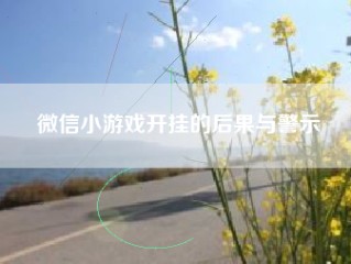 微信小游戏开挂的后果与警示