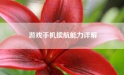 游戏手机续航能力详解