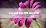 装满游戏电脑的体验与影响
