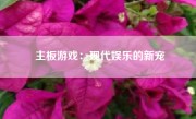 主板游戏：现代娱乐的新宠