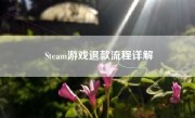 Steam游戏退款流程详解