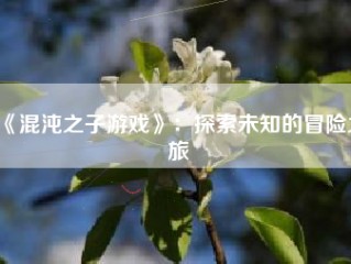 《混沌之子游戏》：探索未知的冒险之旅