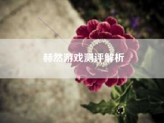 赫然游戏测评解析