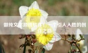 做纯文字游戏软件：一个引人入胜的创作之路