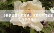 《我的世界》游戏机：探索无限可能的奇妙世界
