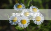 壹号游戏：口碑如何？