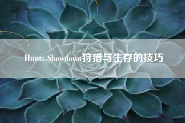 Hunt: Showdown狩猎与生存的技巧