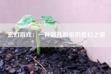 玄幻游戏：一种超凡脱俗的奇幻之旅