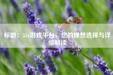 标题：516游戏平台，您的理想选择与详细解读