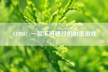 CFHD：一款不可错过的射击游戏