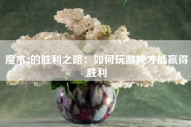 魔术2的胜利之路：如何玩游戏才能赢得胜利